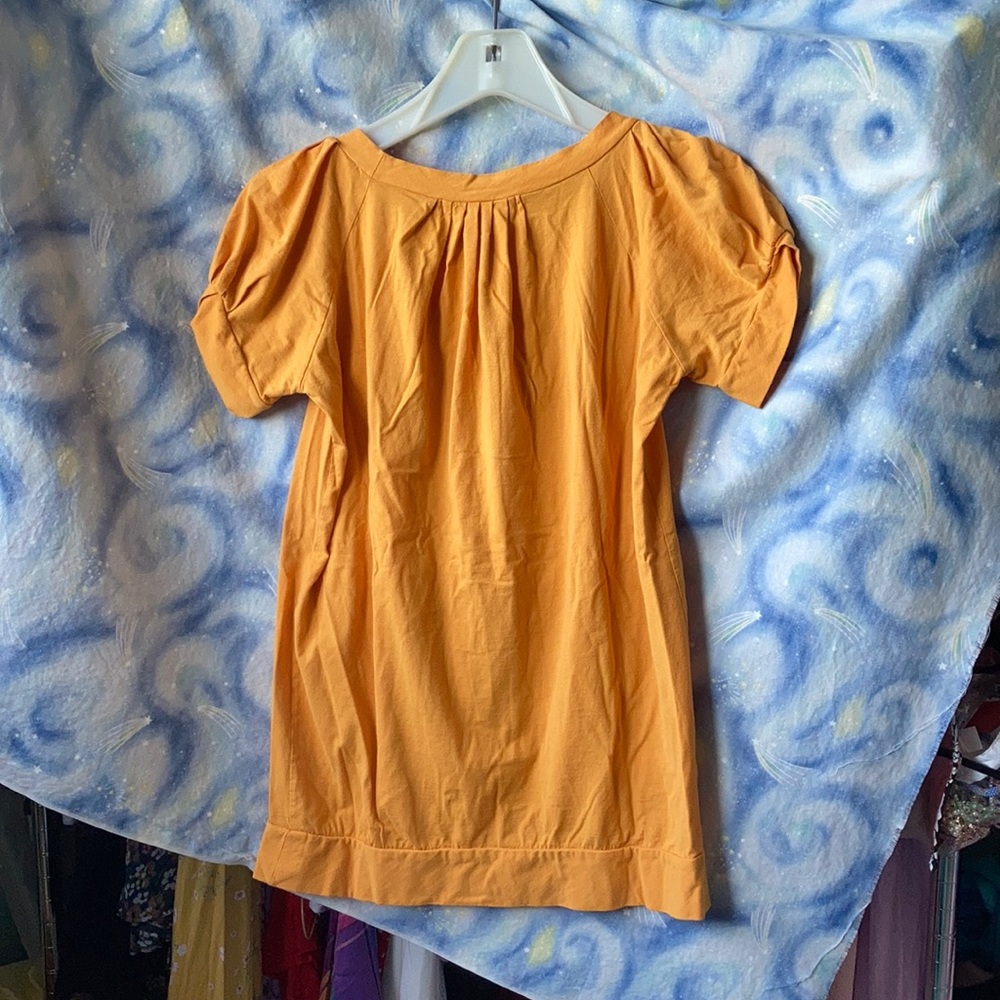 💛BCBGMaxAzria Mustard Yellow Top - Picture 4 of 4